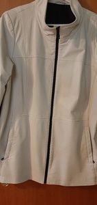 White Danier Leather Coat